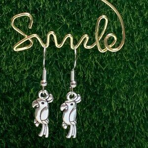 Bird Earring, Parrot Earring, Cockatoo Earring, Gift Idea, Silly Animal Earring